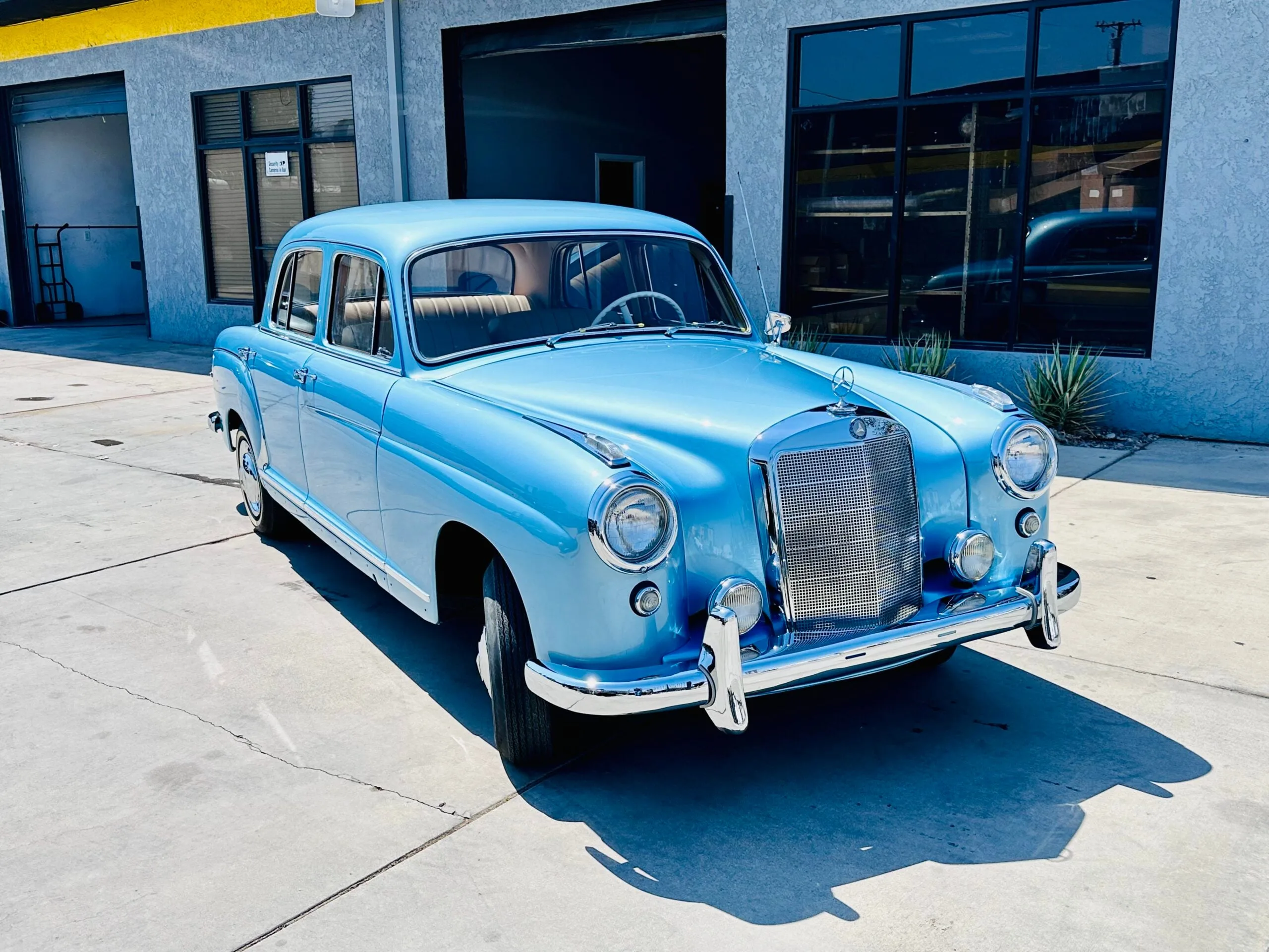 1957 Mercedes 220S, custom metallic blue restoration